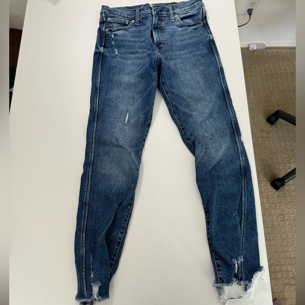 Gap 1969 high rise slim straight jeans